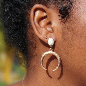 Crescent Moon Earring
